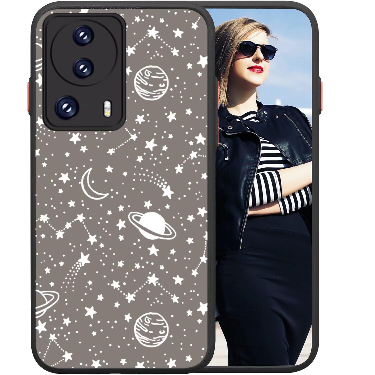 POUHYE Cover per Xiaomi 13 Lite Custodia, Case Protettiva Antiurto Silicone Morb