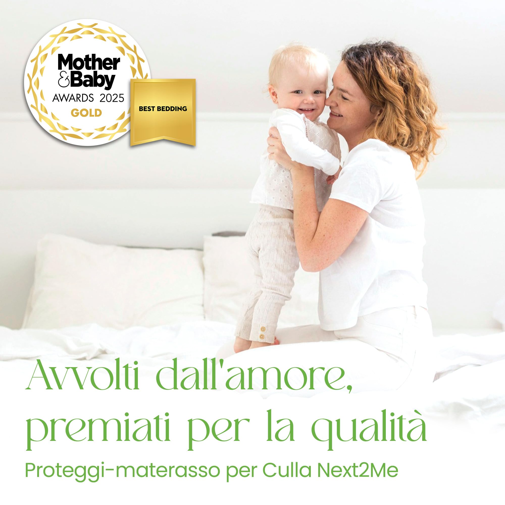 Coprimaterasso Next To Me 51x85 Cm Bambù Super Morbido Anallergico Antibatterico Impermeabile