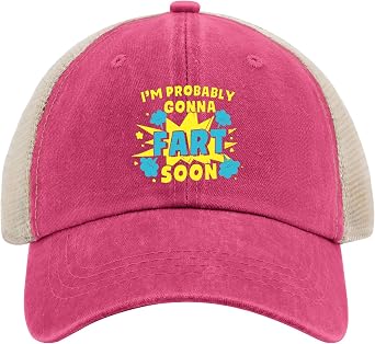 Im Probably Gonnas Fart Soon Funny Farting Joke Retros Fart Baseball Hats Ball Cap for Men Cute Baseball Cap Adjustable