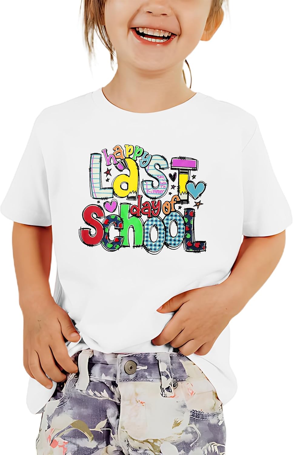 Last Day of School Shirt Toddler Boys Girls School Graduation Tops Kids Student Life Shirt Vacation Tees