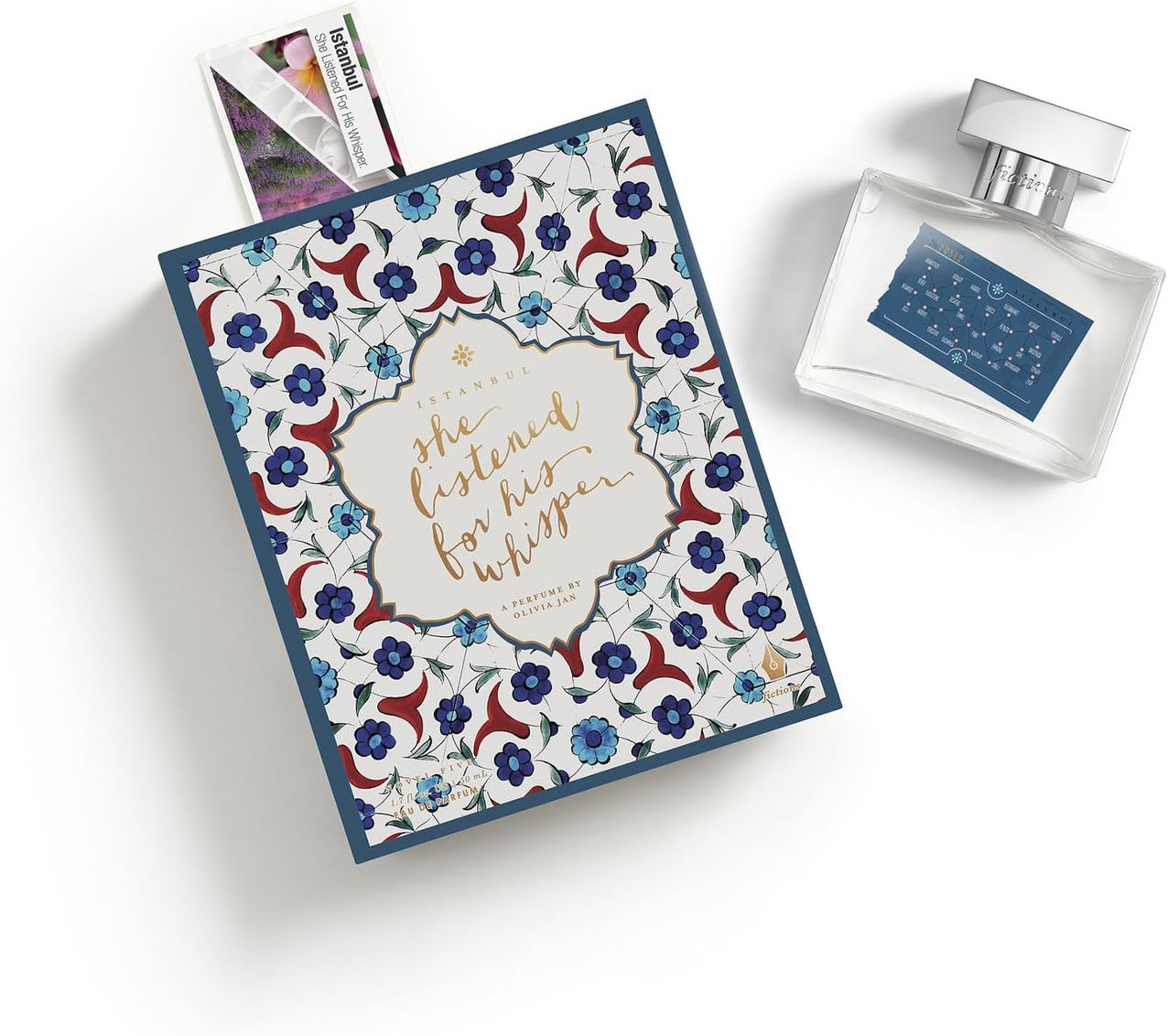 Perfume Spray - Istanbul. She Listened For His Whisper - By Olivia Jan - Spicy Florals - Peach Skin, Black Pepper, Saffron, Rose Petal, Incense, Oud Wood, Blond Woods, Labadanum - 1.7 oz