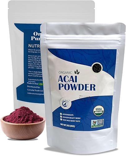 Miniatura 3 de Mr Ros Polvo orgánico de bayas de acai para batidos, cuencos de yogur y cuencos de acai, 1 libra