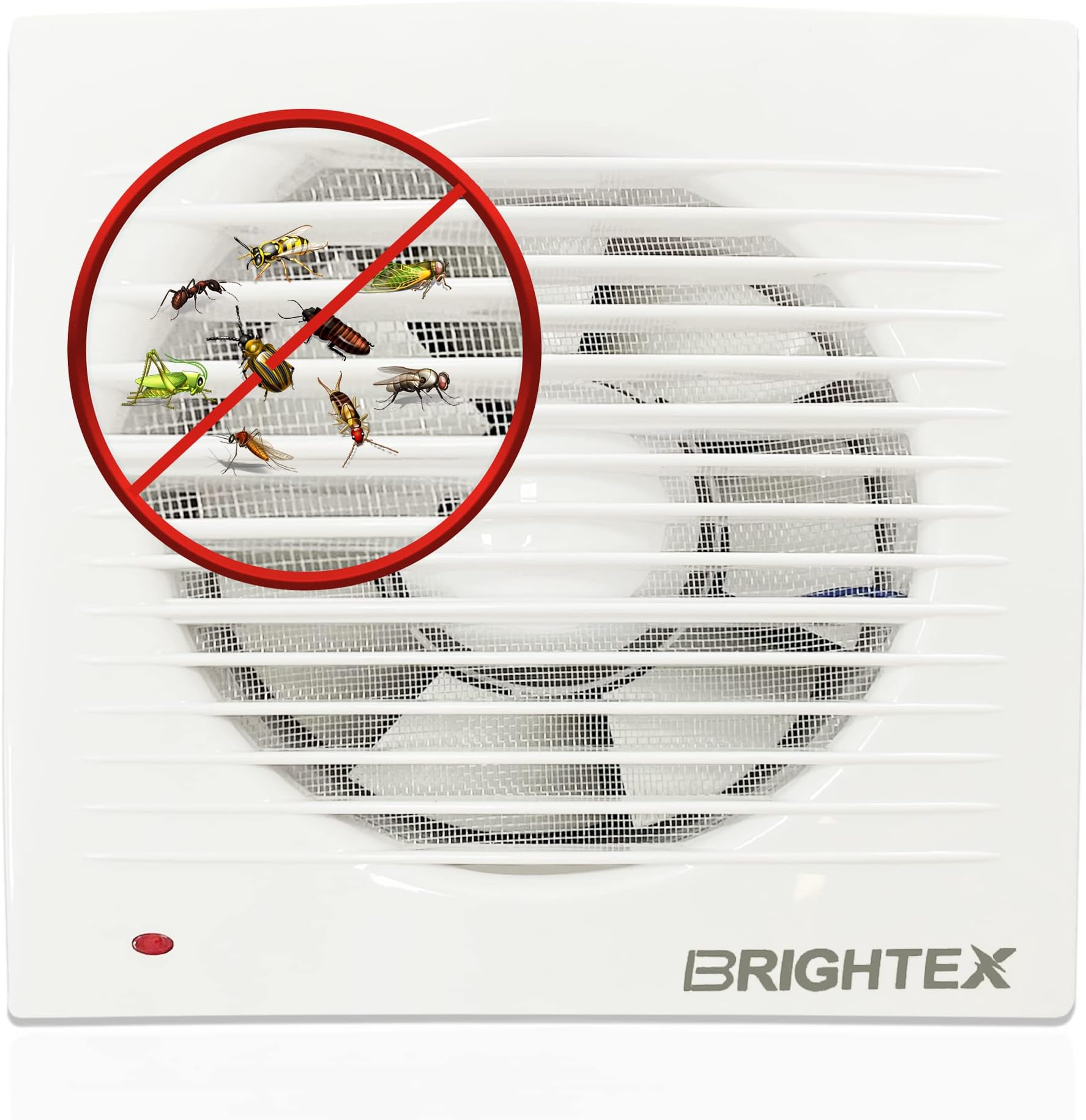 ENVIROVENT EXTRACTOR FAN 4INCH 100MM STANDARD WITHOUT TIMER BATHROOM SHOWER TOILET WALL FAN CEILING MOUNT KITCHEN WITH WHITE MESH ENERGY SAVING STANDARD 14W WHITE