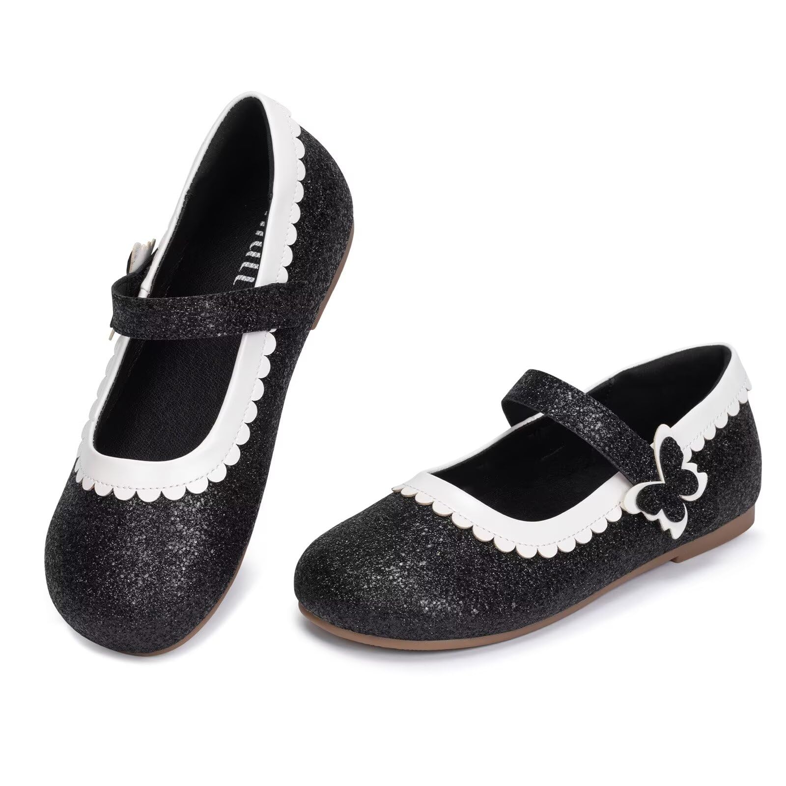 Frank Mully Mary Jane - Zapatos planos elegantes para niñas, para bodas, uniformes y fiestas para niños pequeños