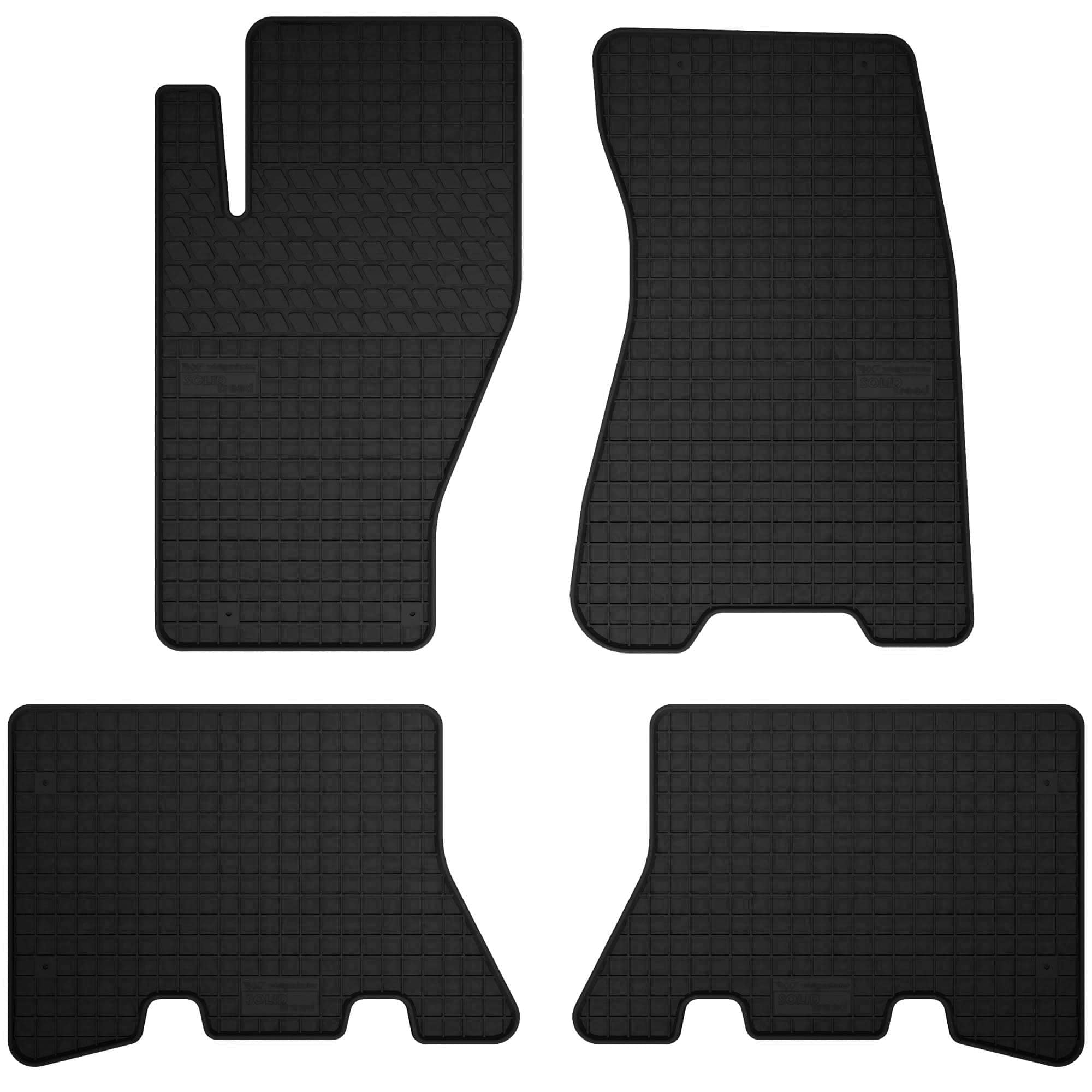 Alfombrillas de Coche de Goma a Medida, compatibles con Jeep Grand Cherokee II (1998-2005) SUV Negras a Medida Ajuste óptimo
