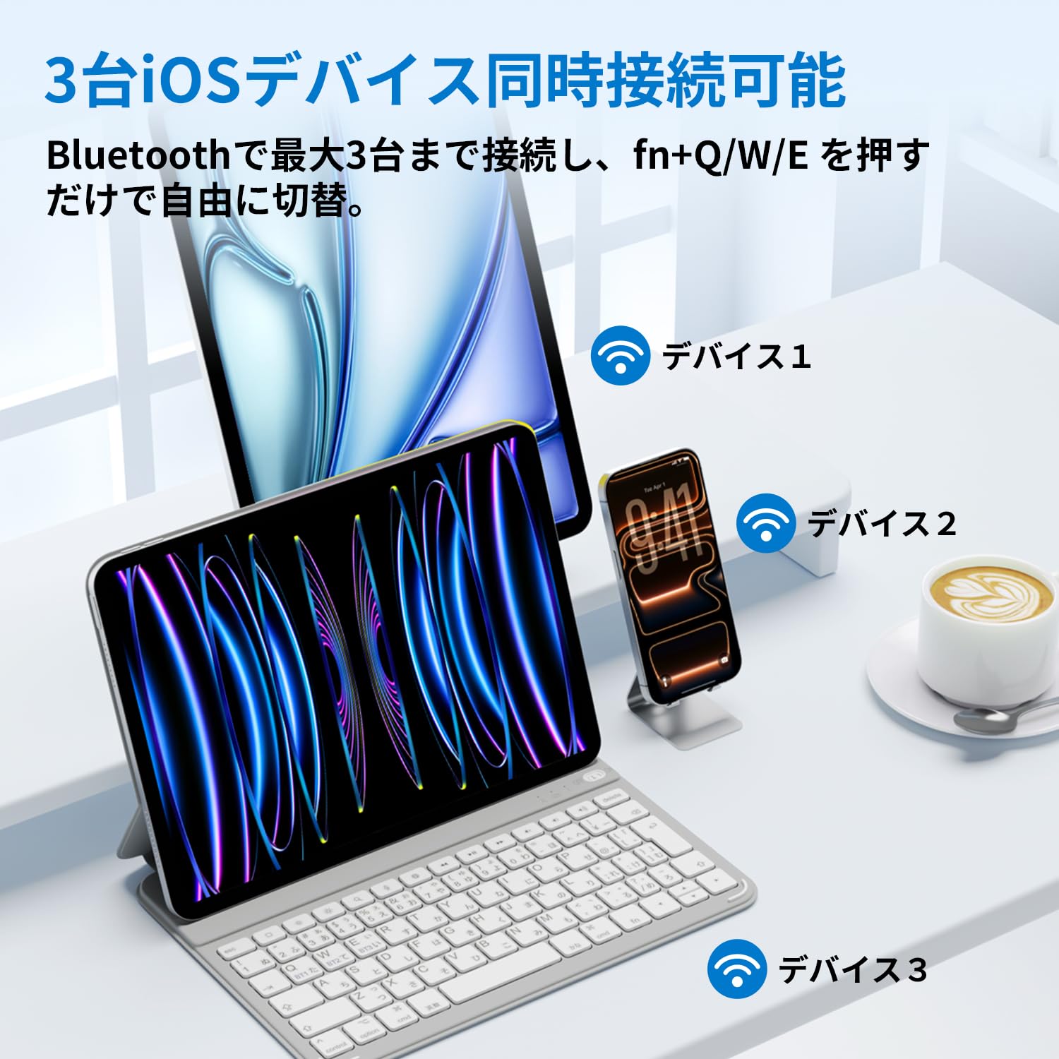 Amazon.co.jp: EWIN iPad用キーボード付きケース AirSlim Folio【極