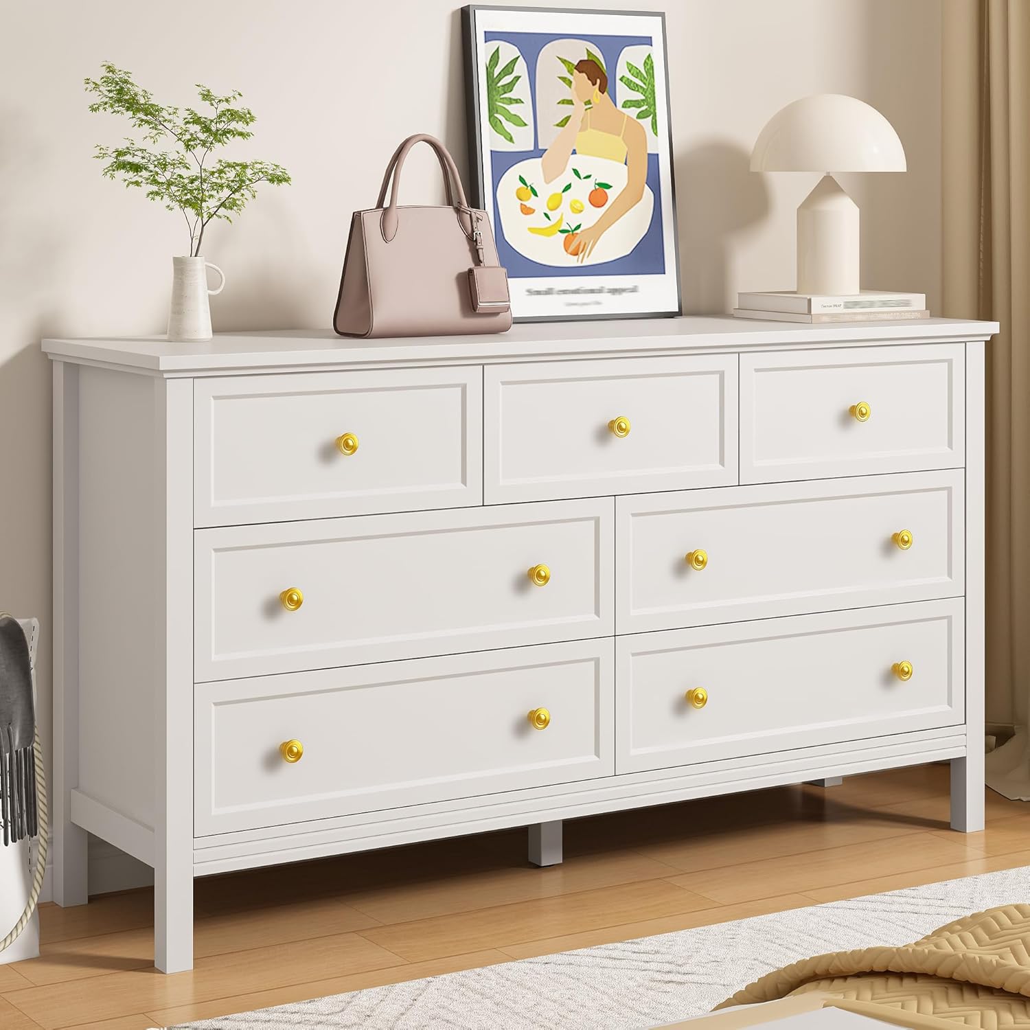Farmhouse 8 Drawers Dresser for Bedroom 55 Wide Wood Rustic Chest of Farmhouse 8 Drawers Dresser for Bedroom 55 Wide Wood Rustic Chest of