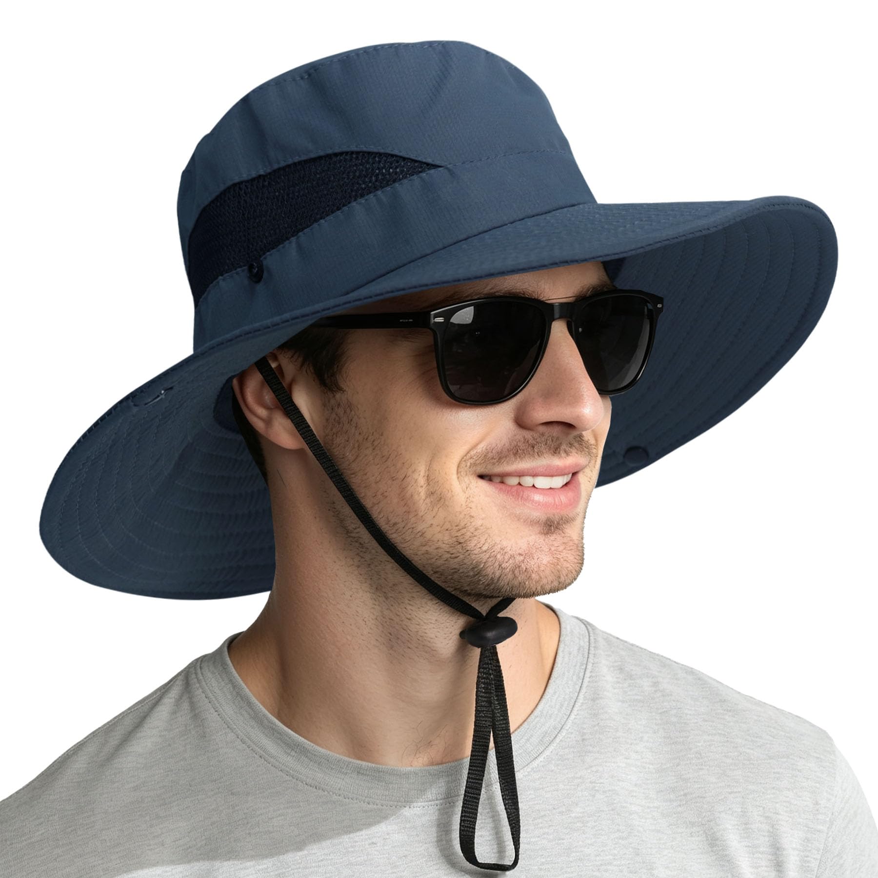 NPQQUAN Sun Hats for Men Women Wide Brim UPF 50+ UV Protection Bucket Hat