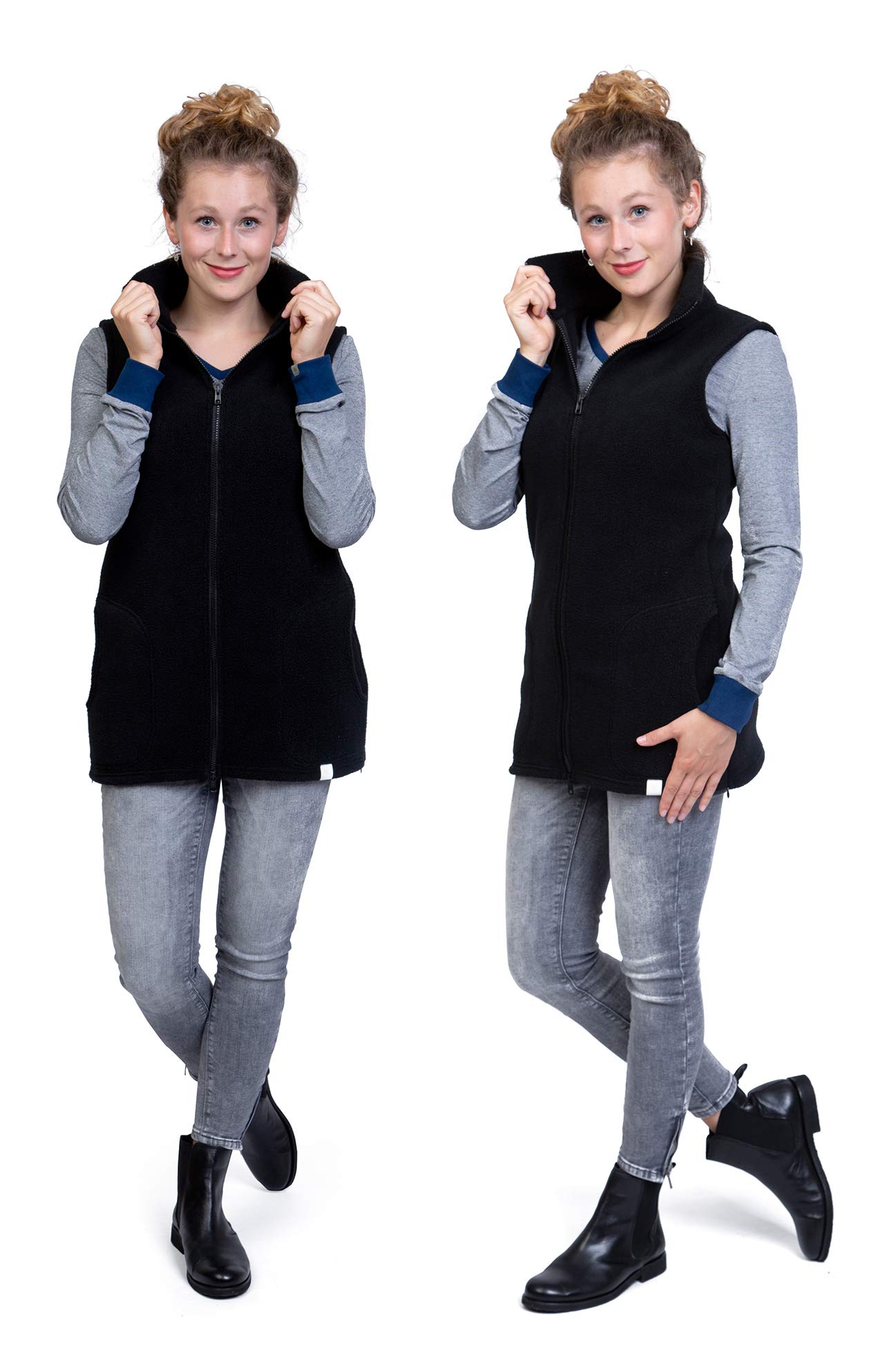 Viva la Mama - Gilet de portage 3 en 1 en polaire - Gilet d'hiver supplémentaire pour vestes de portage - RERIK