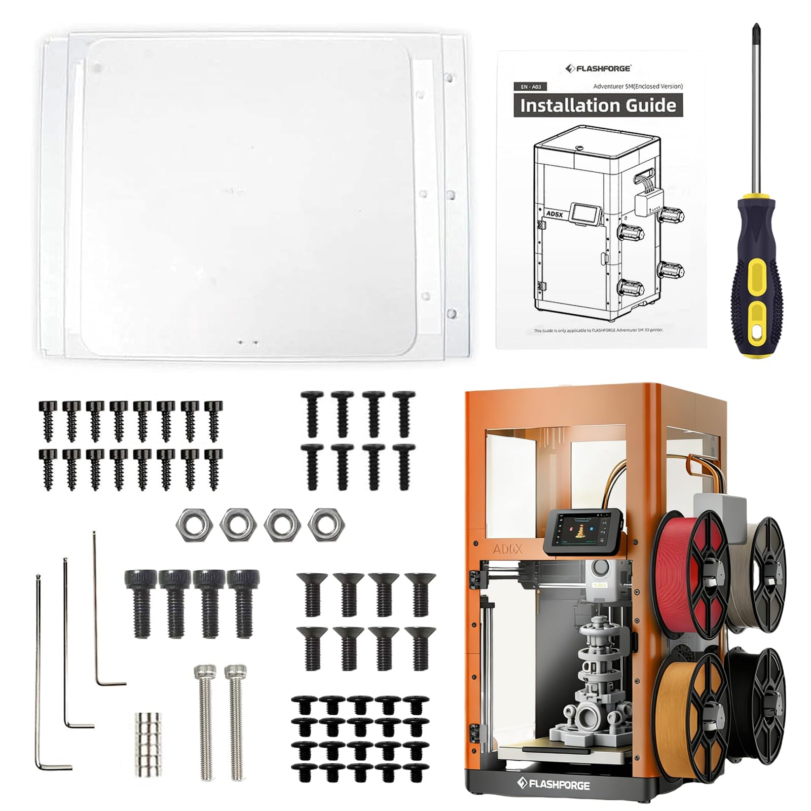 Photo 1 of JUYINebule 3D Printer Enclosure Kit for Flashforge AD5X