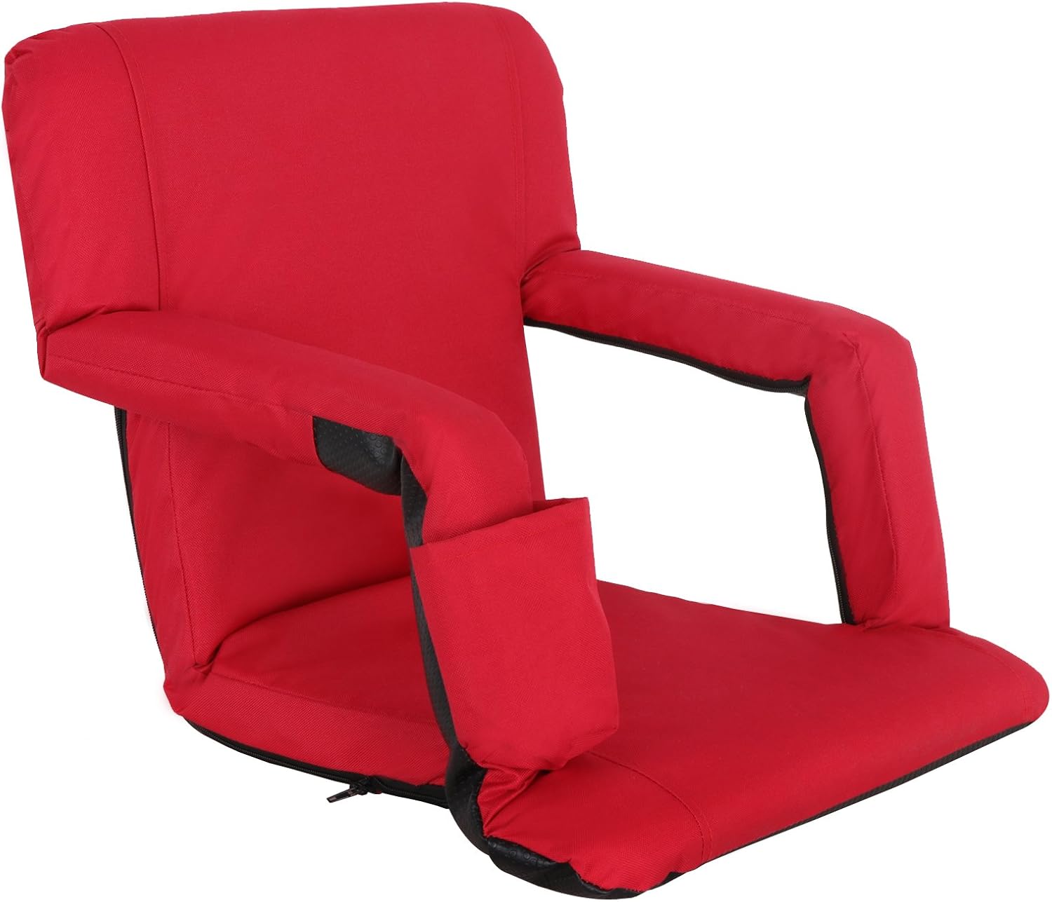 Lightweight Stadium Seats Reclining Water Resistant Seat with Padded Cushion Backs and Armrest Support for Bleachers or Benches 6 Reclining Positions Lightweight Stadium Seats Reclining Water Resistant Seat with Padded Cushion Backs and Armrest Support for Bleachers or Benches 6 Reclining Positions