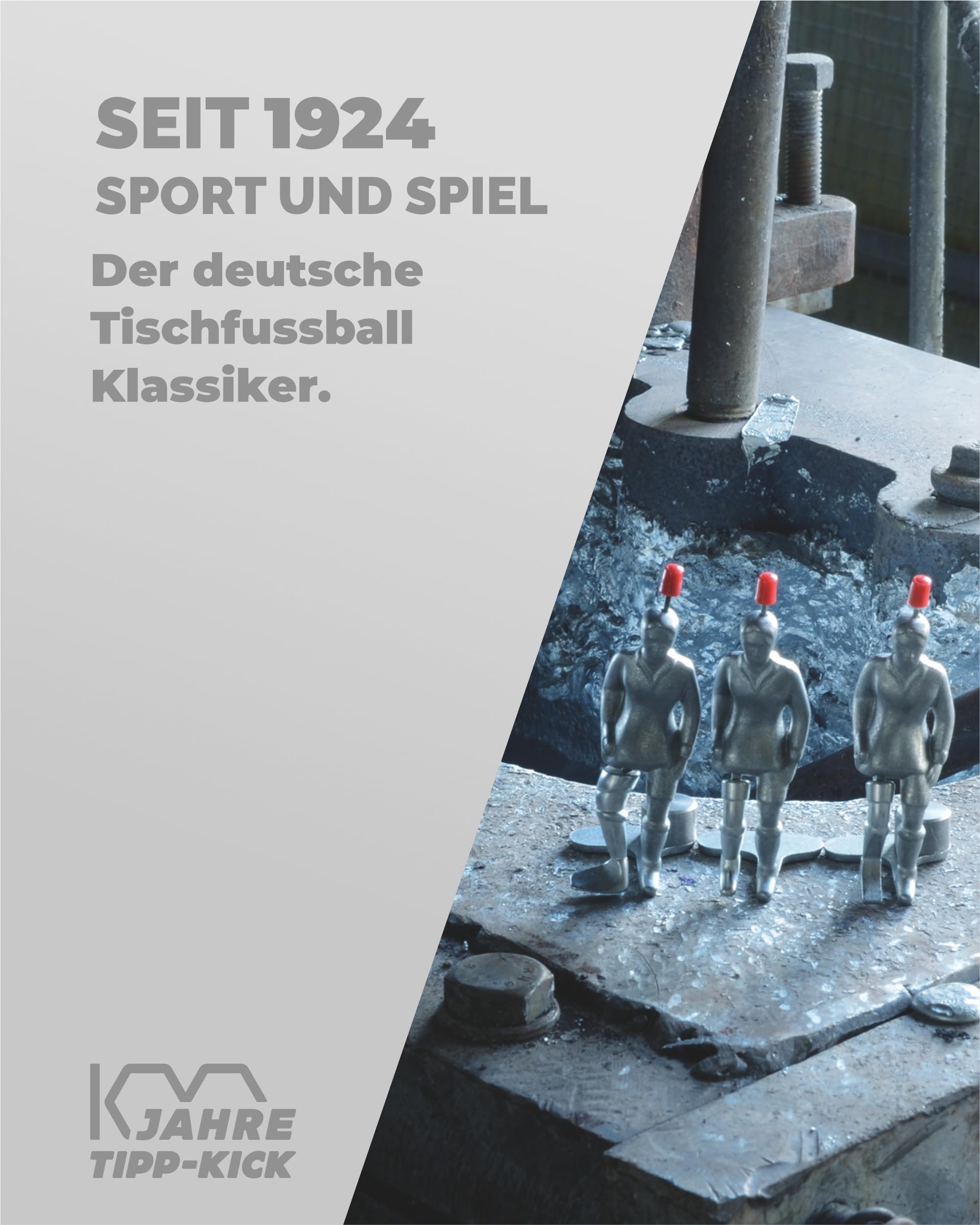 TIPP-KICK Halbzeituhr mit Toranzeige & Soundfunktion grau - Anzeigetafel für Fußball-Spiel, Original Zubehör