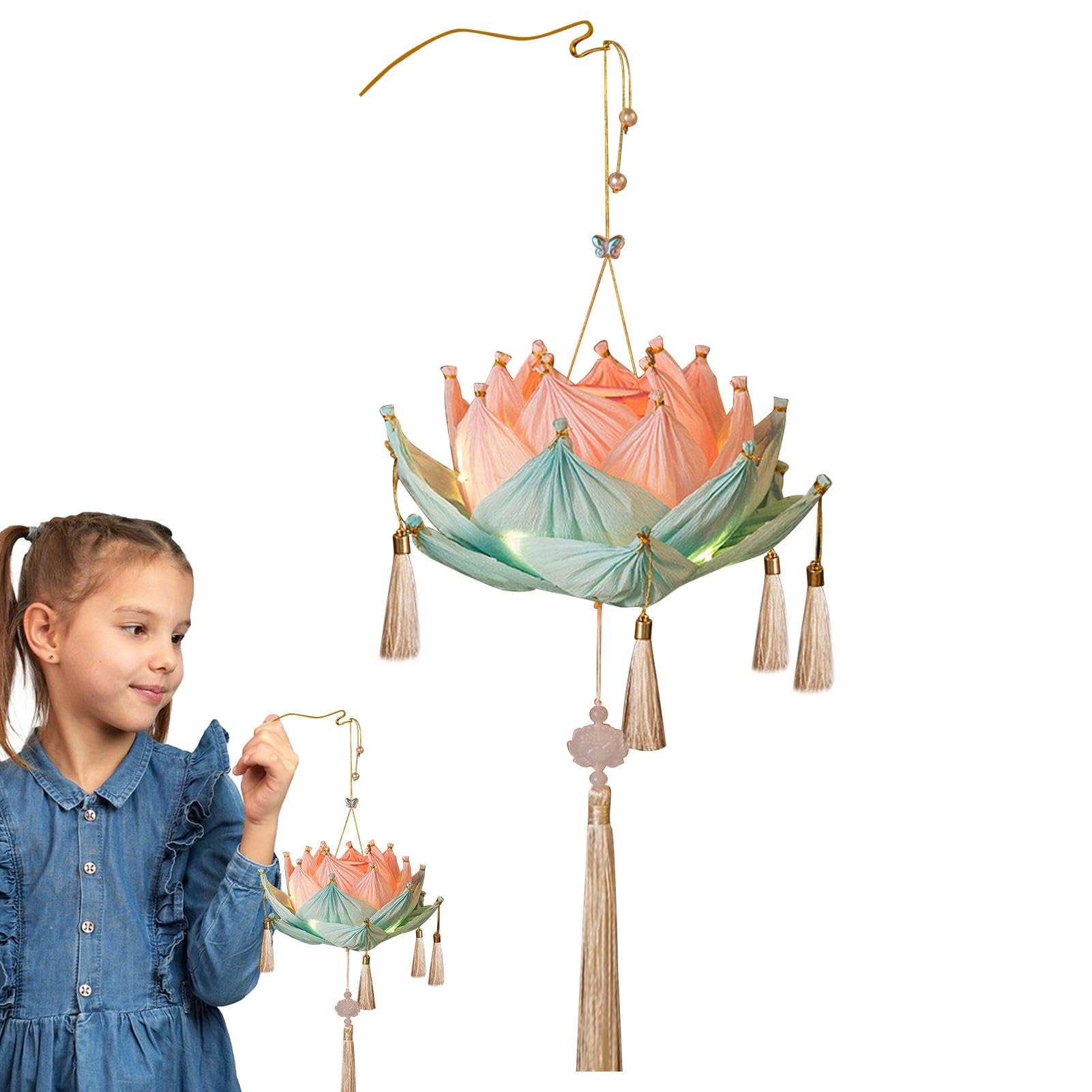 Amazon｜提灯 蓮ランプ 蓮 お盆飾り中華提灯 ランタン飾り 旧正月の