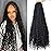 LMZIM 24 Inch Bohemian Goddess Box Braids Crochet Hair Extensions 8 Packs boho crochet braids,Crochet Hair for Black Women 1b