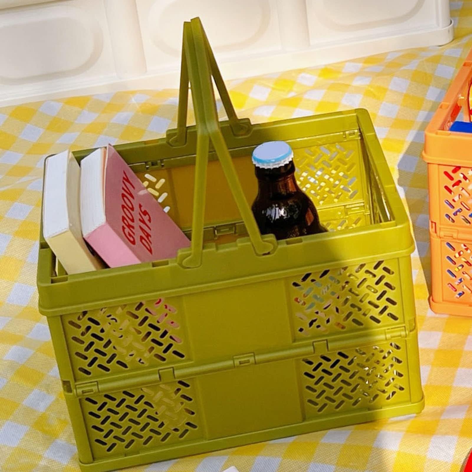 Panier de Pique-Nique - A302 - Pliable - Étanche - Portable - Grande
