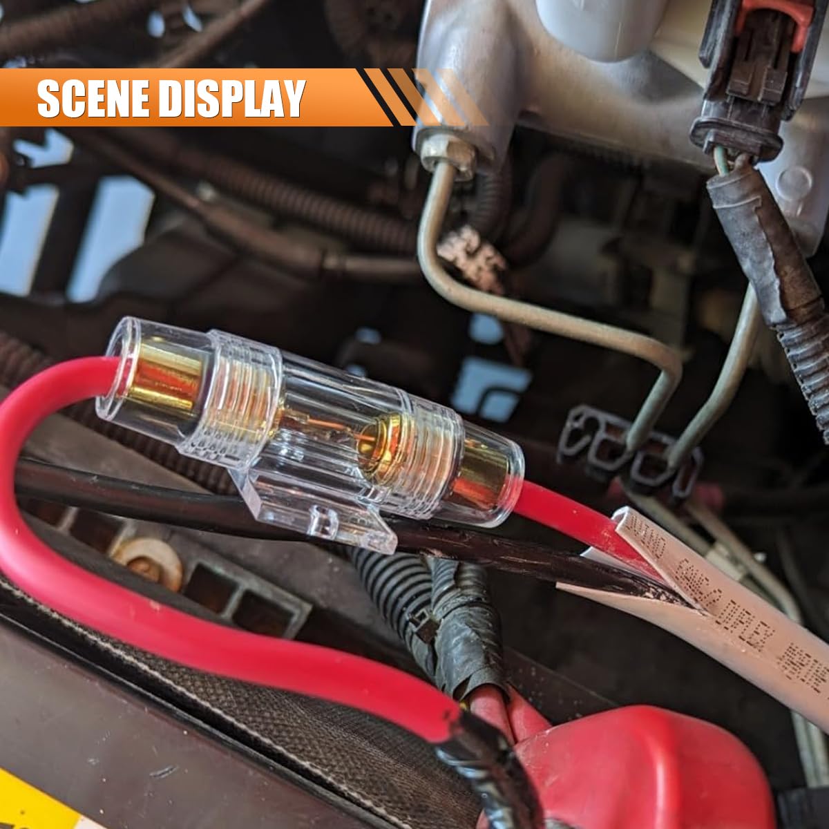 5PCS 80A AGU Fuse Gold Plated Glass Car Audio Accessories Audio Stereo System Car Fuse Kit Fit for — view 5