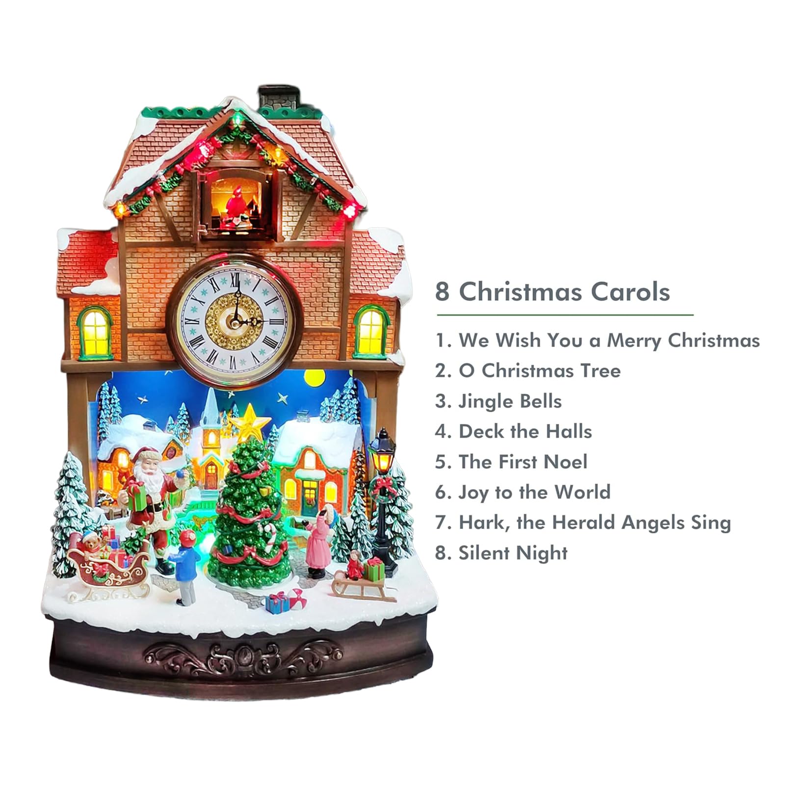 Amazon.com: MOMENTS IN TIME Christmas Village Cuckoo Clock