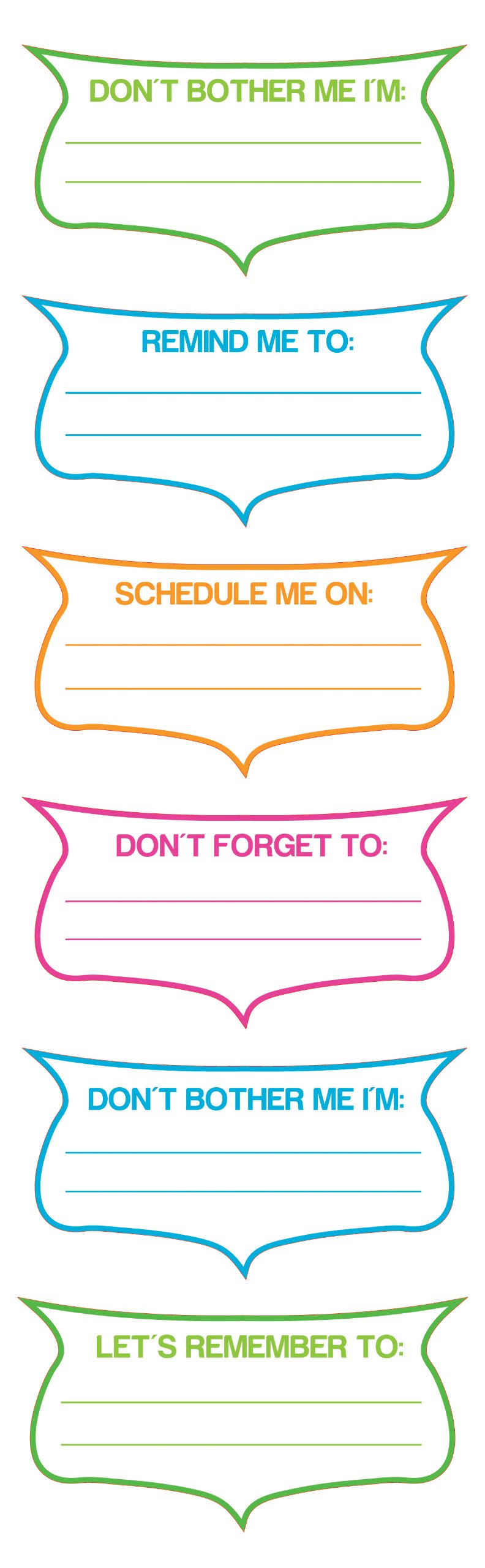 StickoDecorative Stickers, Don't Bother Me Labels