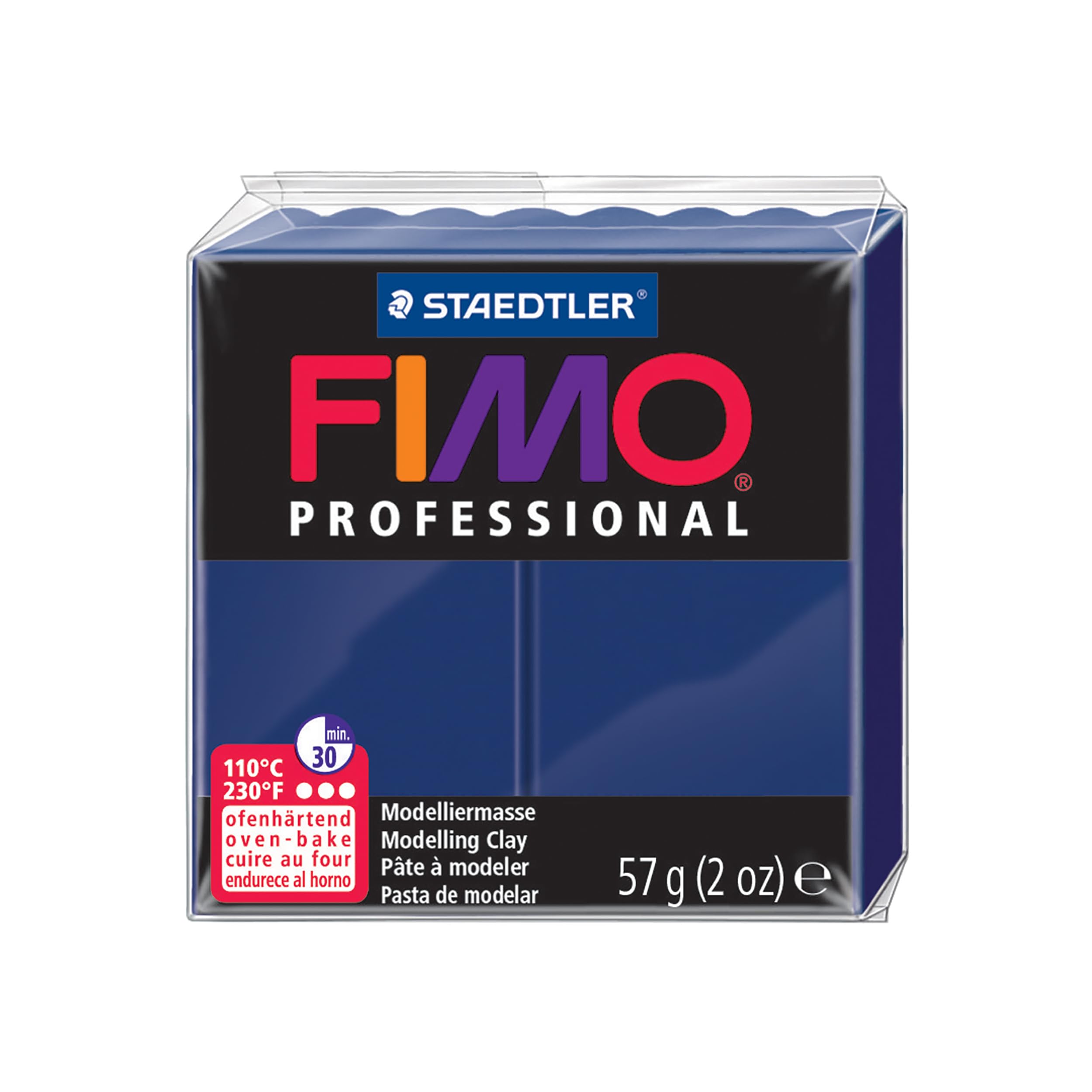 STAEDTLER Fimo Professional Oven Hardening Modelling Clay, 57G, Navy Blue
