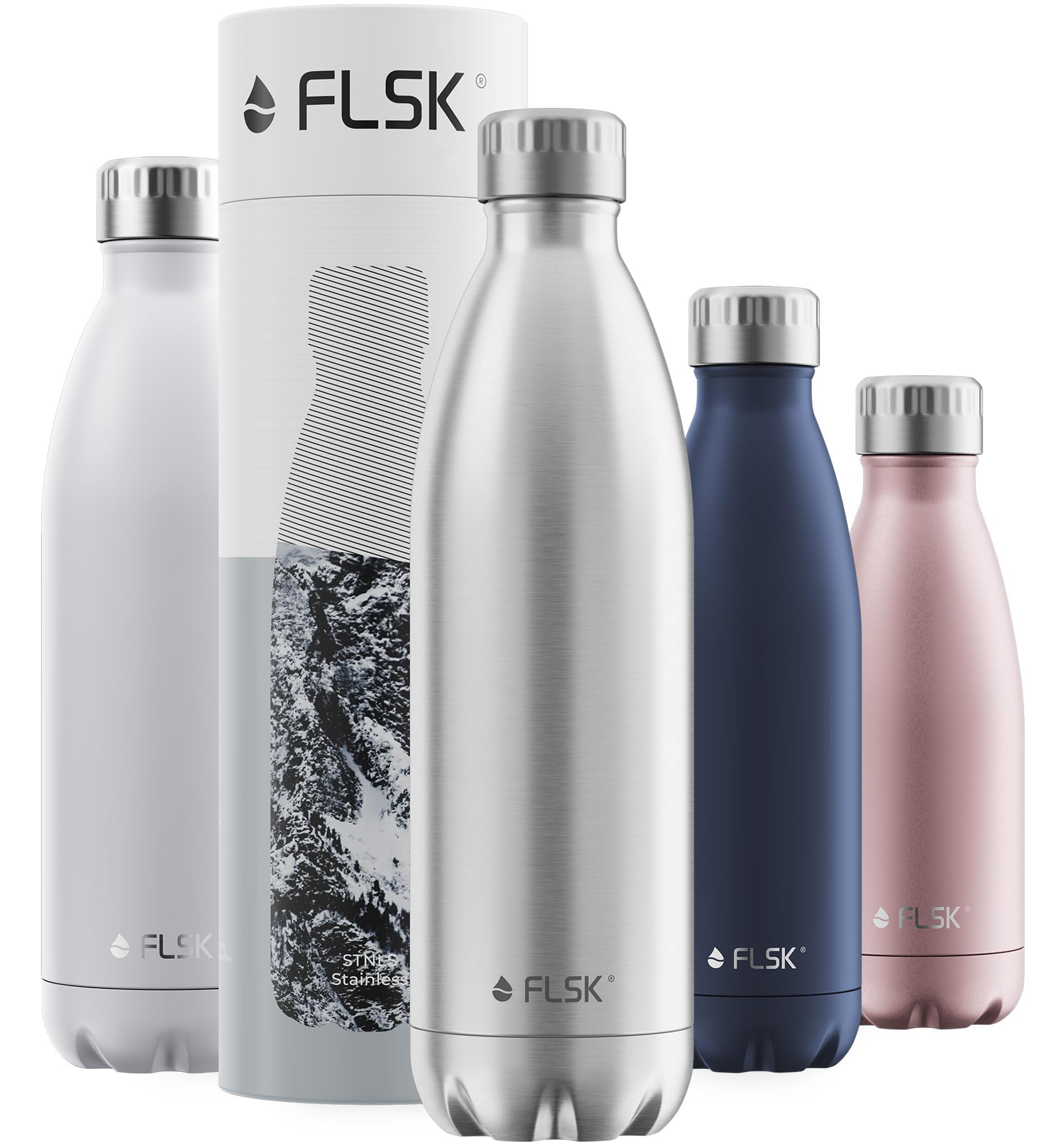 FLSK OLD, alte Trinkflasche, 500ml, 750ml, 1000ml in verschiedenen Farben