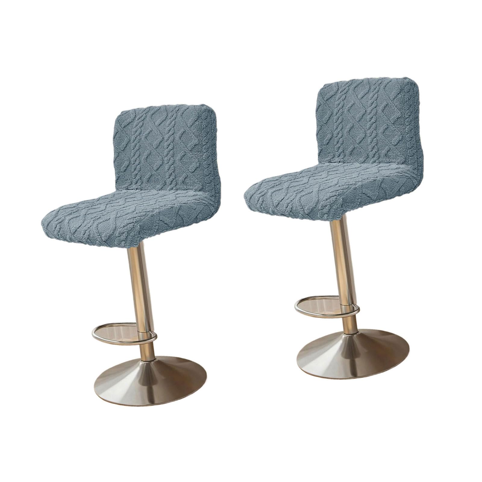 HDOYTXXM 2Pieces Geometric Plushes Chair Covers Removable Washable Soft Protectors Stretch Slipcover Plushes Dining Slipcover