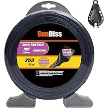 253ft 0.105" Trimmer Line Cutting String Replacement for Echo Black Diamond Trimmer Line 330095073/330095071, Fits for Medium to Heavy Grass and Weeds, with Built-in Line Cutter