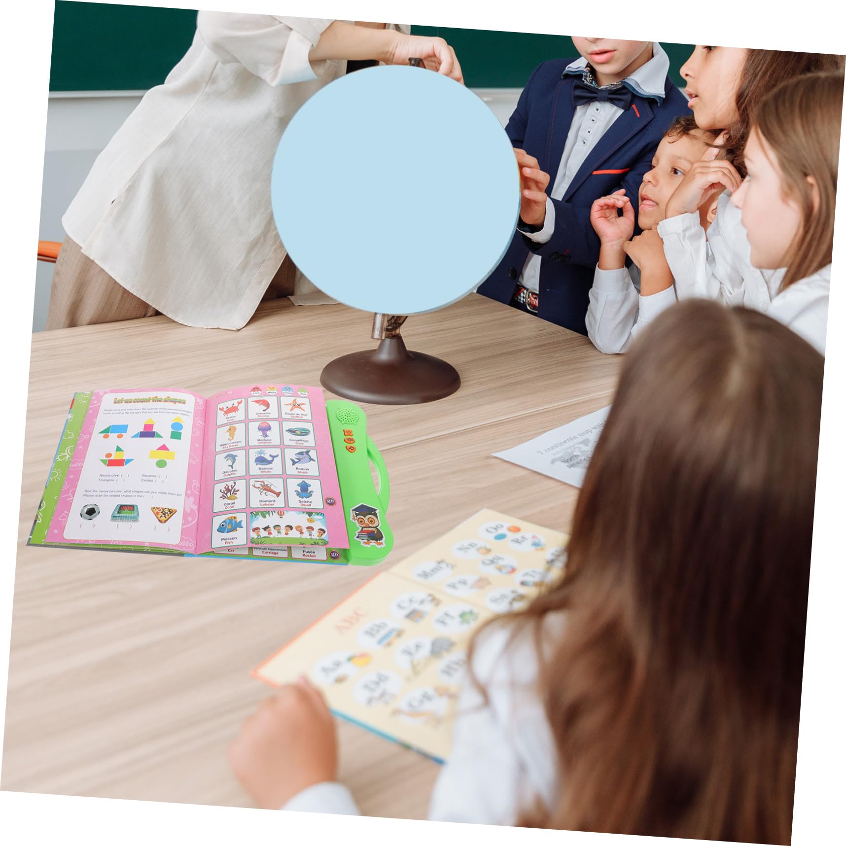 Gioco Educativo Elettronico Sonoro per Sviluppare Abilità di Lettura, Giocattolo in Abs per Scuola Materna e Decorazioni Scuola in Feste di Compleanno
