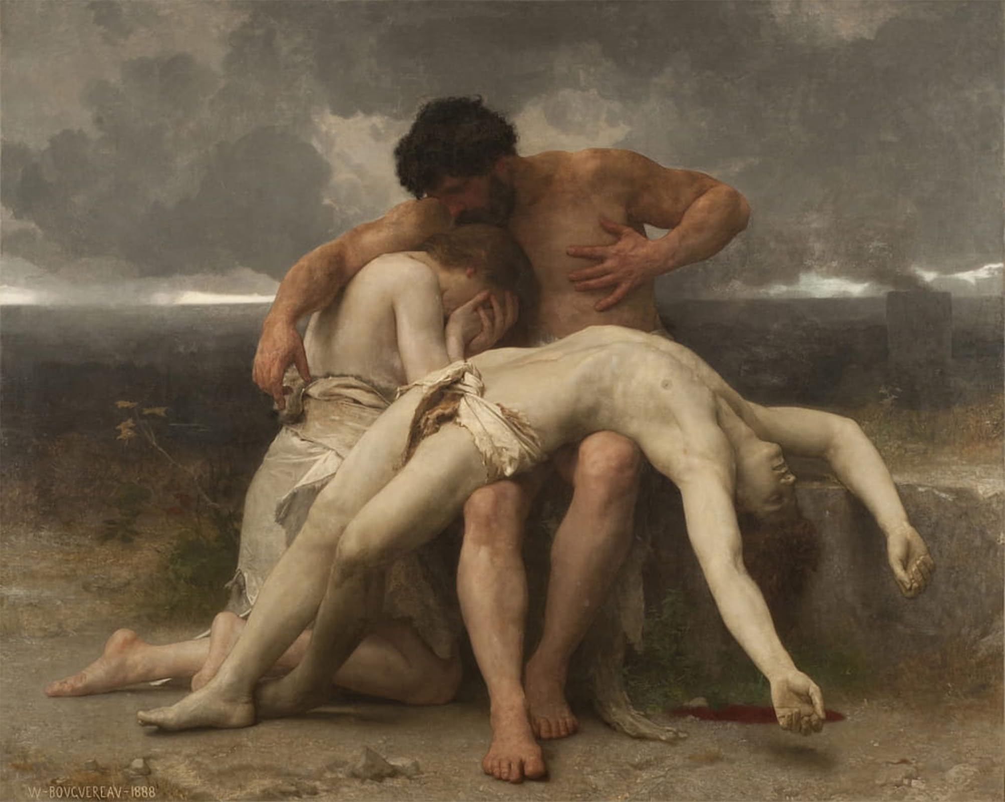 SERENDIPITP Vintage Wall Art Canvas Nordic Poster Canvas Print Picture the Young Shepherdess by William Adolphe Bouguereau Wall Art Poster for Home Decor 60x90cm