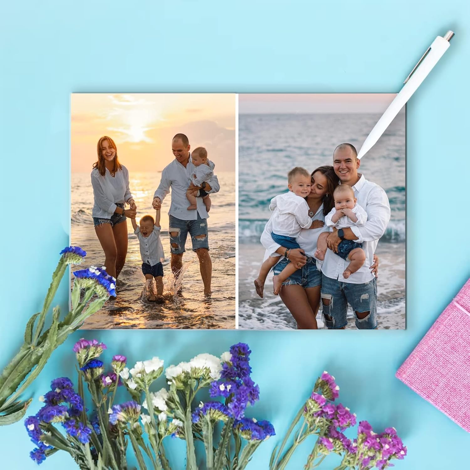 Custom Postcards,Personalized Message Card Custom Photo Text Logo for Birthdays, Anniversary, Memorabilia