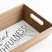 Vista 2 de DaySpring - Great is Thy Faithfulness - Bandeja decorativa estilo granja (J2061)