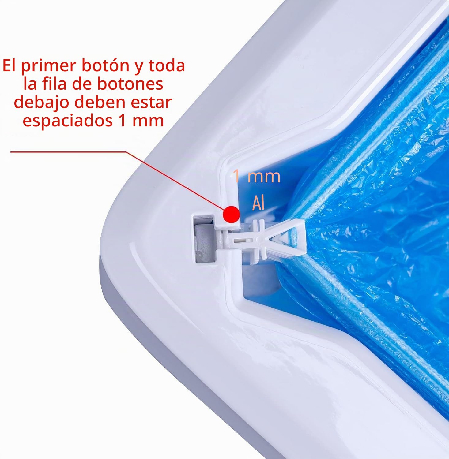 Cubrezapatos desechables antideslizantes para zapateros dispensador automático con 100 fundas de plástico para interiores en casa y oficina supermercado