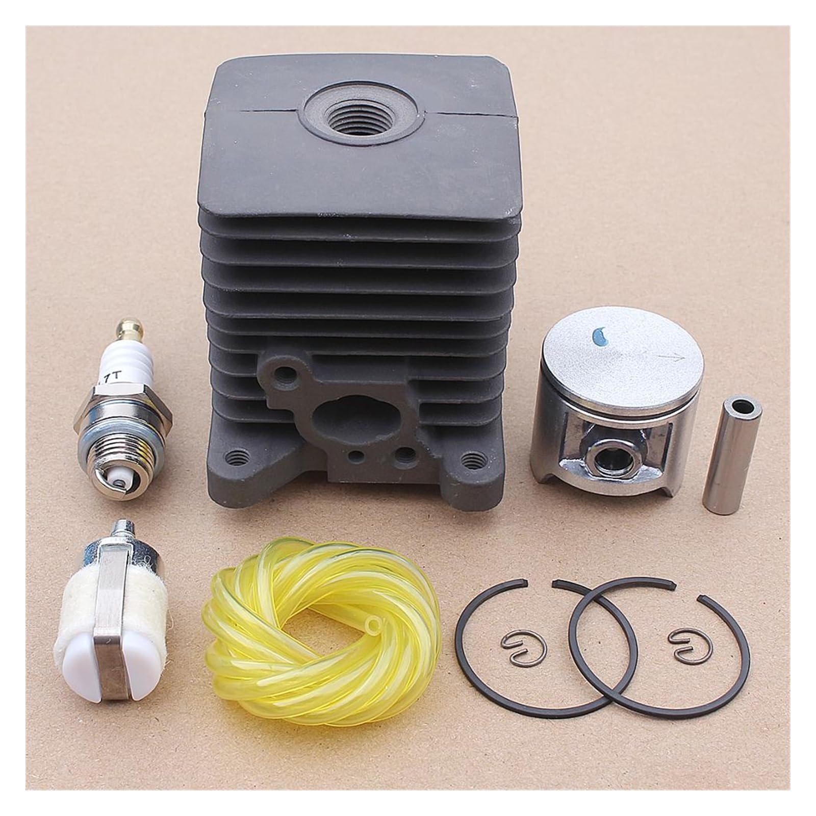 1 zestaw 33.5MM zestaw sworzni tłokowych cylindra dla Homelite S25 25cc 2500 akcesoria do trymera kosa do zarośli przewód paliwowy filtr węża część narzędzia