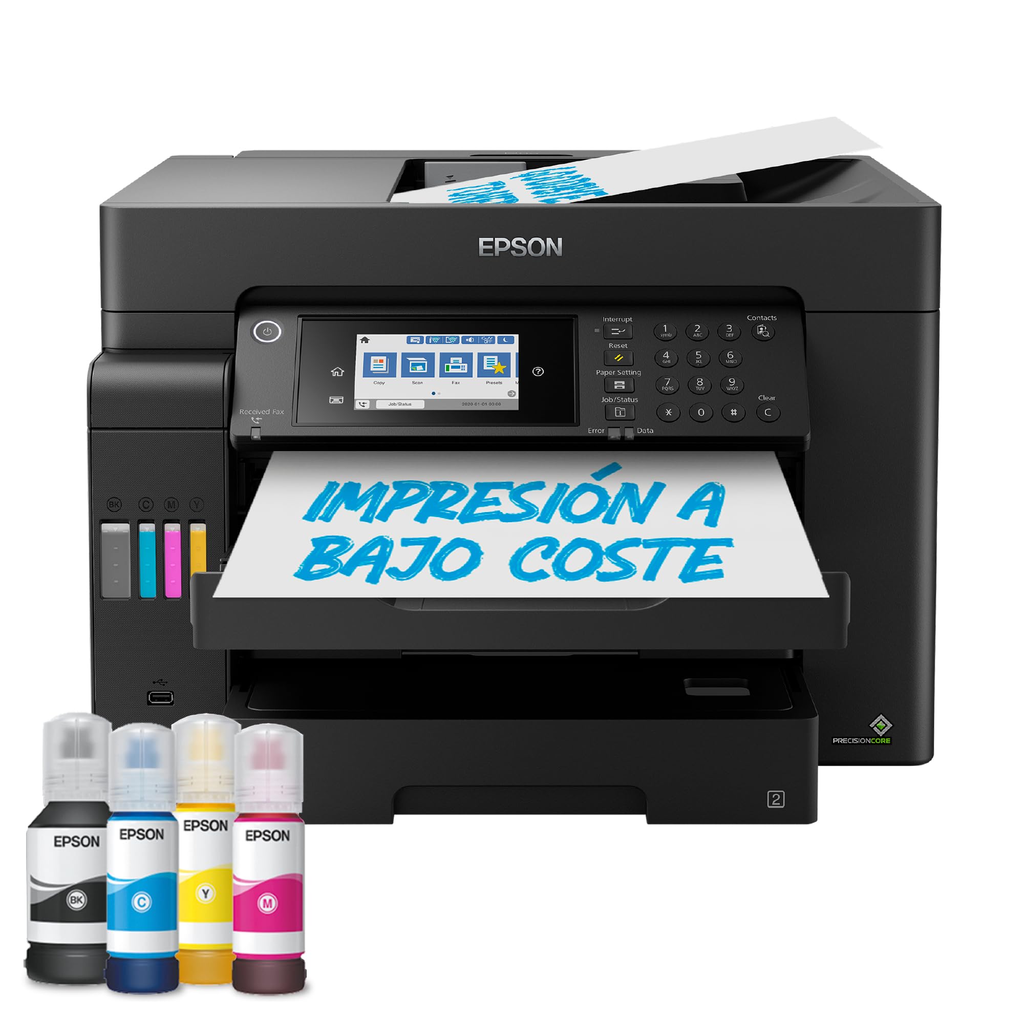 Epson Impresora multifunción EcoTank ET-16605 A3+ con depósito de Tinta, conexión Wi-Fi y fax Blue Angel