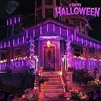 Vista 6 de JMEXSUSS Luces solares púrpuras de Halloween de las luces/250 luces de cadena de Halloween del LED
