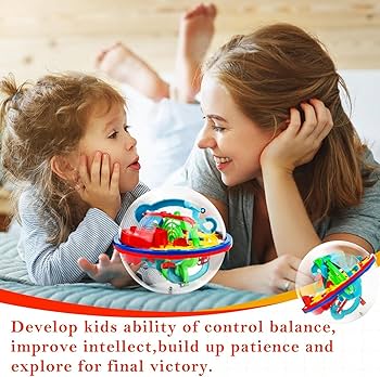 Large 3D Labyrinth Cube Puzzle, 3D Magic Cube Maze Ball Puzzle, Spatial