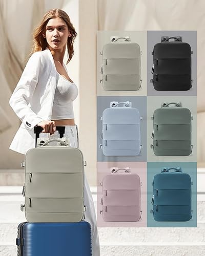 Miniatura 563 de coowoz Mochila de viaje grande para mujeres y hombres,Mochila de transporte,Mochila de senderismo impermeable para deportes al aire libre, Azul, 45