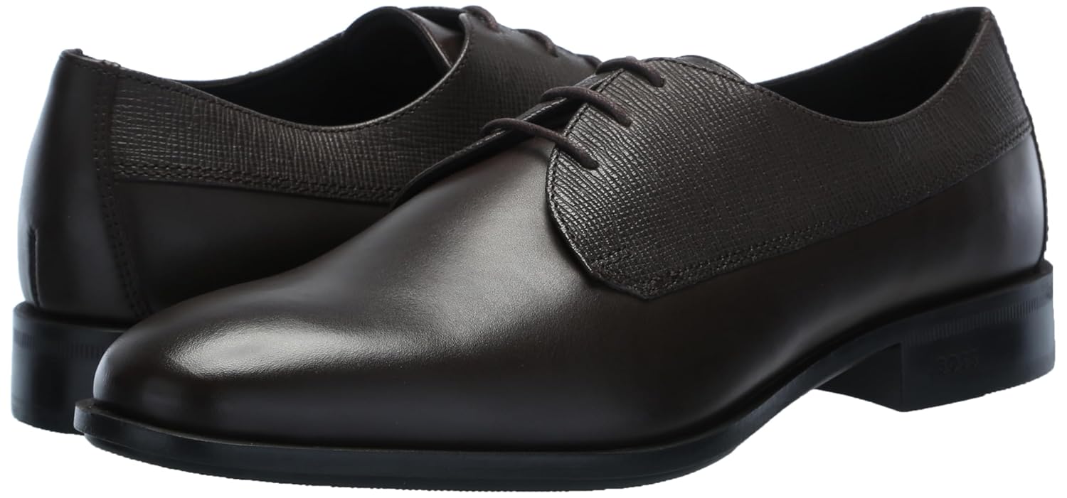 Oxford BOSS Sapato social Derby de couro misto com cadarço Colby masculino em promoção! Veja a oferta e mais achadinhos de Sapatos 7 Hoje é o melhor dia para comprar Oxford BOSS Sapato social Derby de couro misto com cadarço Colby masculino com aquele preço maroto! Promoção! Aproveite a oferta! 7
