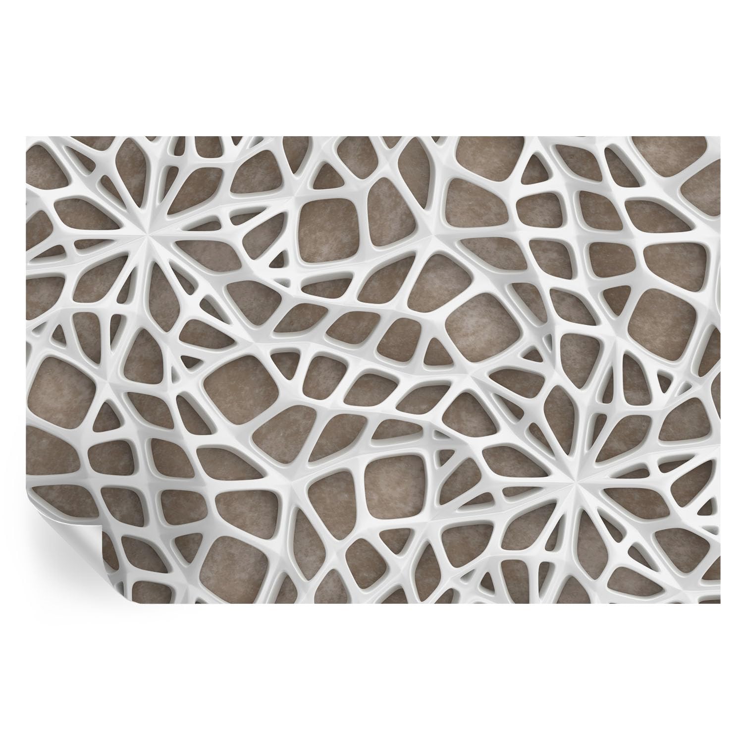 Papel pintado autoadhesivo para tapar imperfecciones de pared con red de encaje