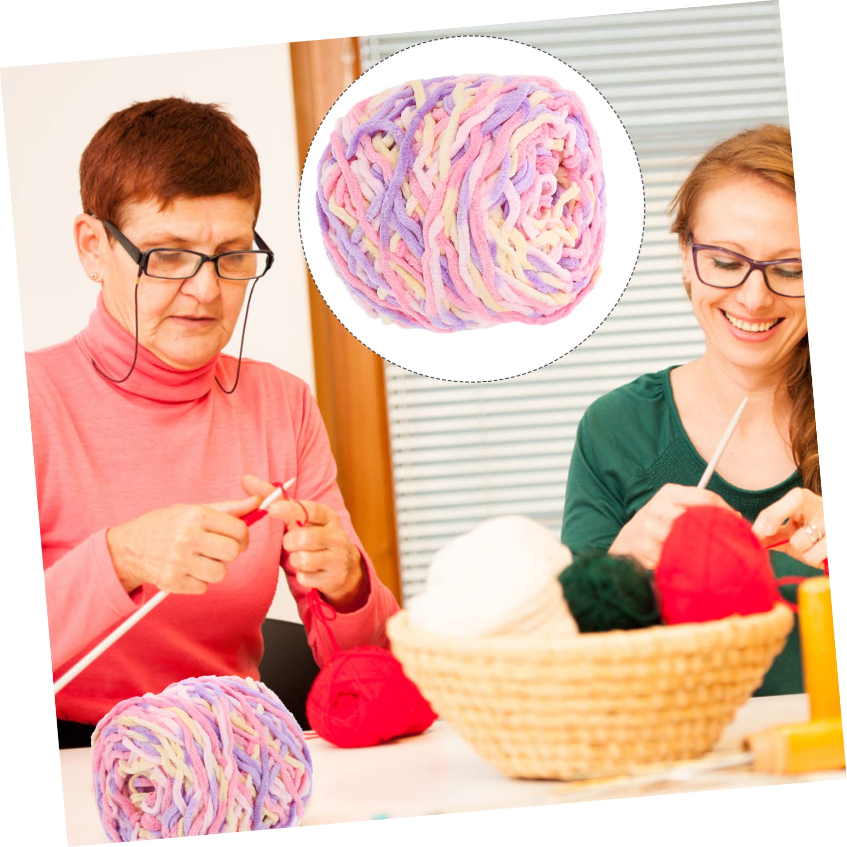 2rotoli Gomitolo Di Filato Per Uncinetto Multi-funzione Per Coperte Sciarpe e Accessori Fatti Mano Morbido e Resistente Facile Da Lavorare