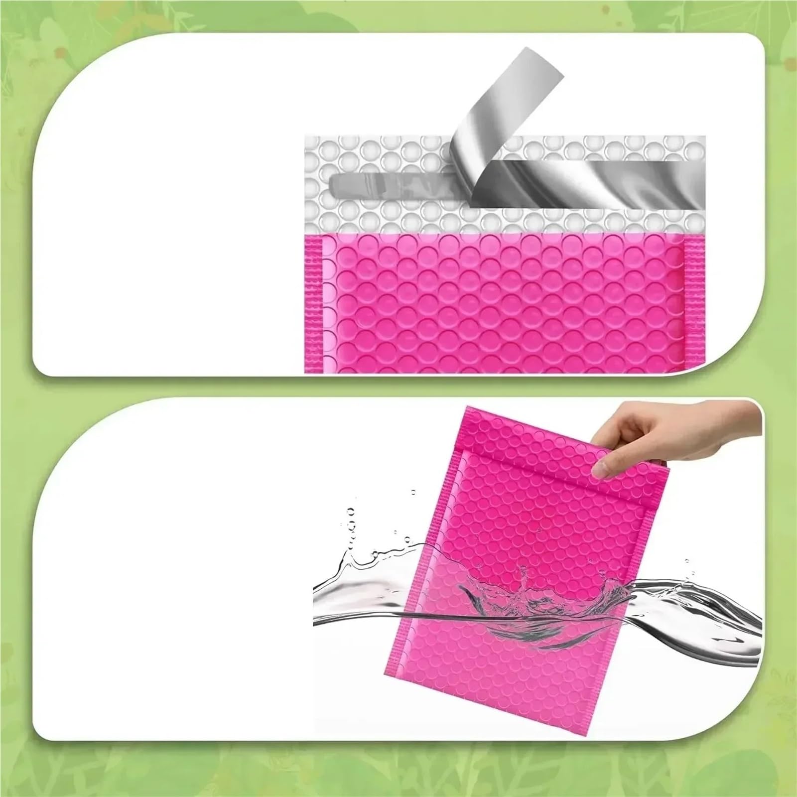 Sac à bulles for colis de livraison, enveloppes for fournitures professionnelles, d'expédition, enveloppe courrier, sac d'emballage, 50 pièces pour CD & Bijoux(Blue,15 * 18cm)