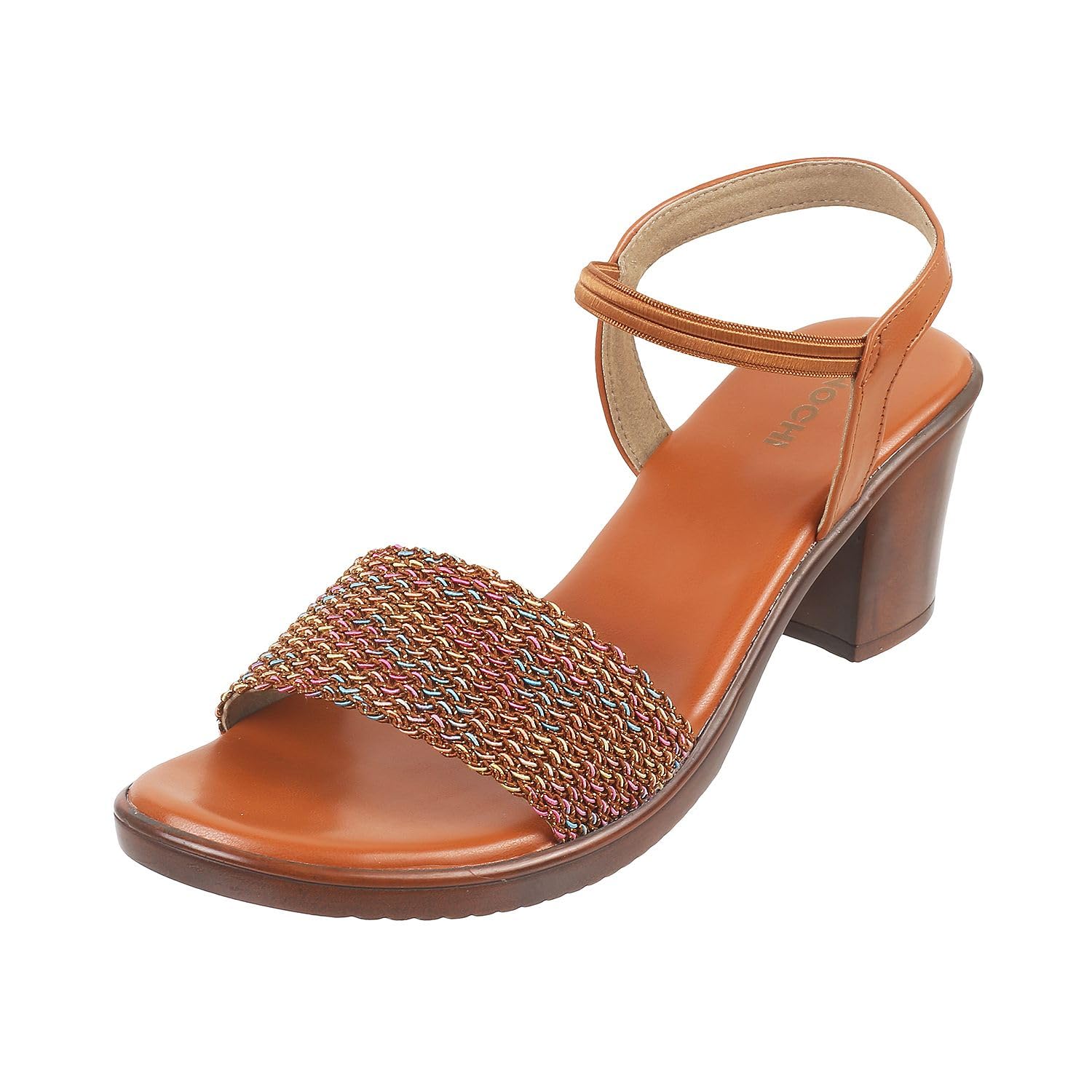 Mochi Women Tan Synthetic Leather Block Heel Fashion Sandal UK/8 EU/41 (33-435) (B0CKXVLT32) Amazon Price History, Amazon Price Tracker