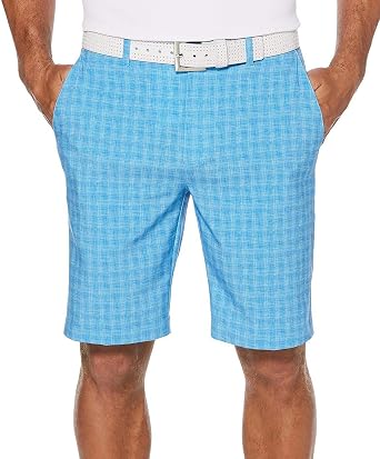 PGA TOUR Men's Flat Front Plaid Short 
