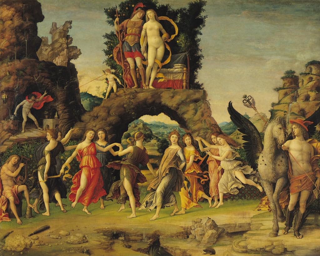 Tableaux Graffiti Art Mural le Parnasse de Mantegna - Impression Poster Moderne 60x90cm