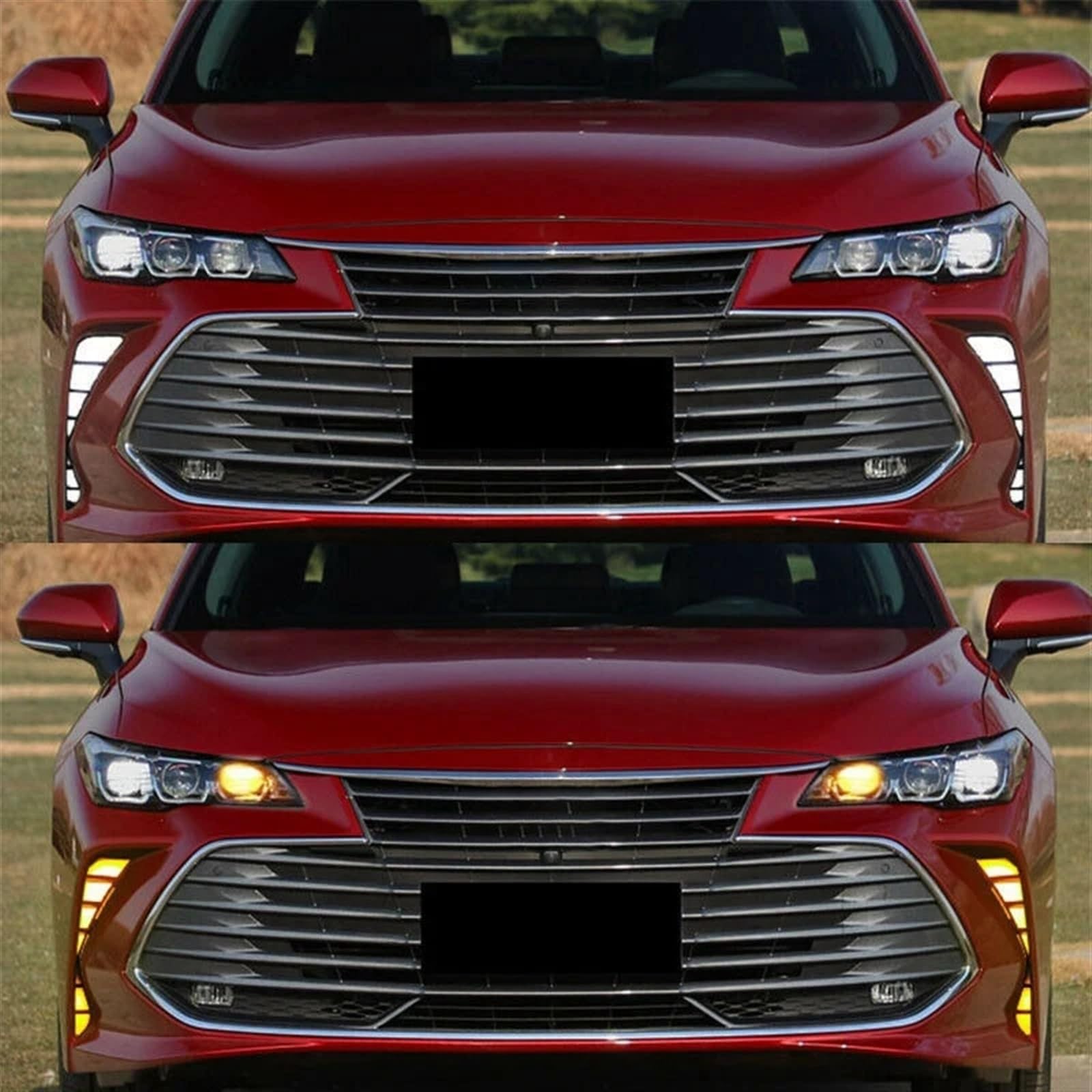 MEIZIYU LED DRL Daytime Running Light Fit For Toyota Avalon 2019 2020 Bumper Fog Lights Drive Fog Lamps Turn Signal światła do jazdy dziennej do samochodów