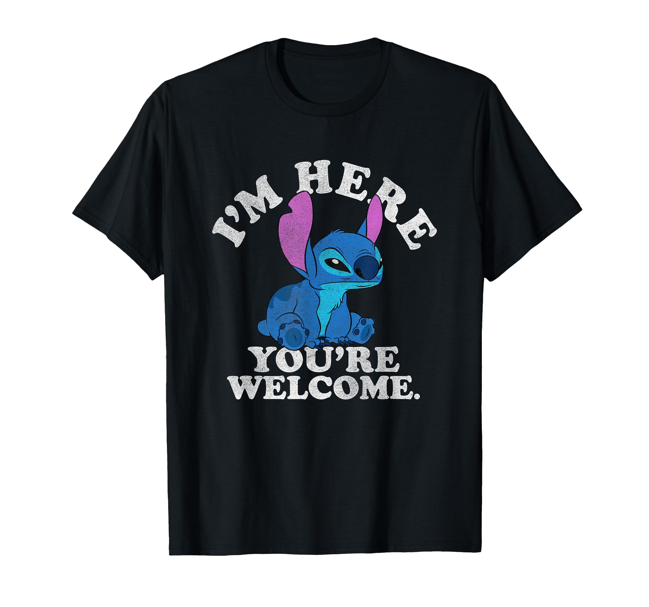 Disney Lilo & Stitch I'm Here You're Welcome T-Shirt