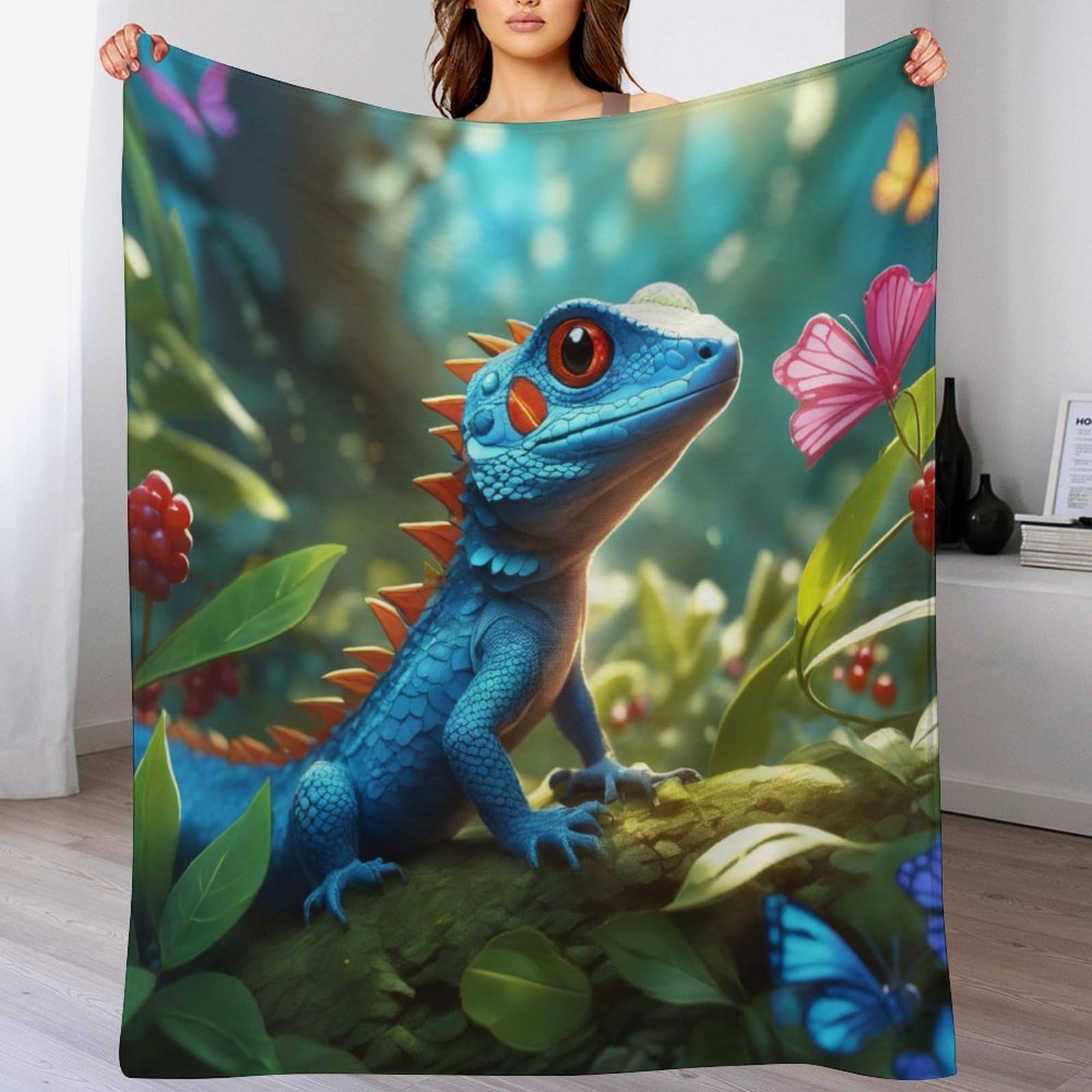 Couverture polaire en flanelle douce haut de gamme couvre-lit caméléon