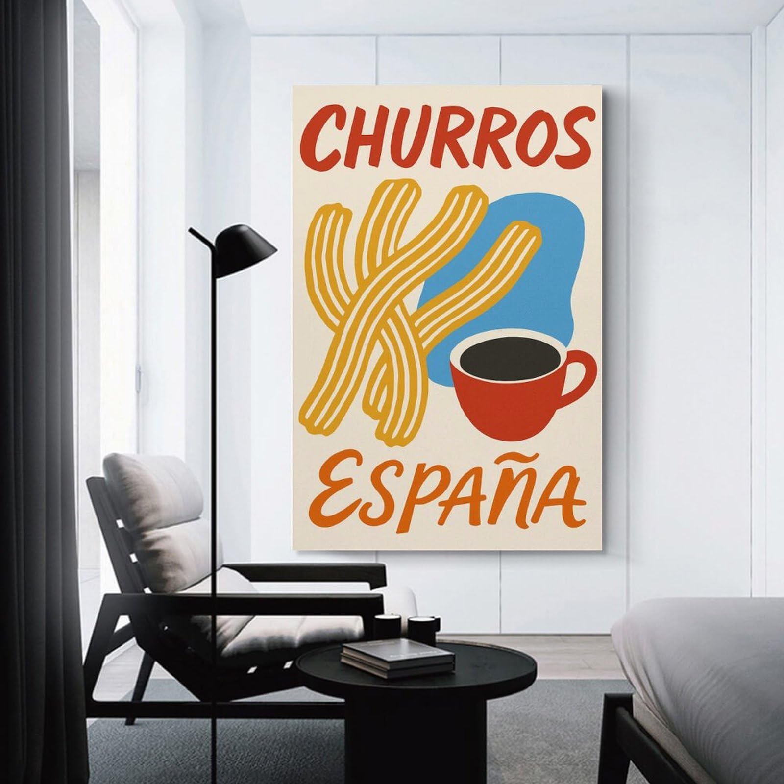 Junmoney Churros España Room Decor Wall Art 20x30inch(50x75cm), for Wall Displays, Bedrooms Or Room Updates, Ideal for Building A Coordinated Art Wall
