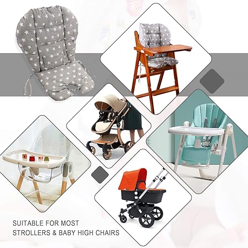 Miniatura 3 de Cojín para silla alta, cojín para silla alta, cojín de asiento de silla alta de bebé, almohadilla de protección para silla de comedor de bebé