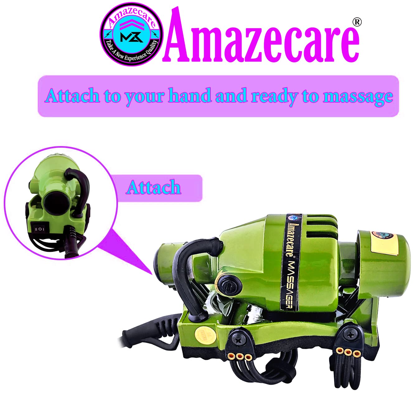 Amazecare corded electric prime head professional floating speed powerful Masagar Full Body, Head, Neck Pen Pen Relief with Dual Speed Switch for Massage (Green) Amazecare corded electric prime head professional floating speed powerful Masagar Full Body, Head, Neck Pen Pen Relief with Dual Speed Switch for Massage (Green)