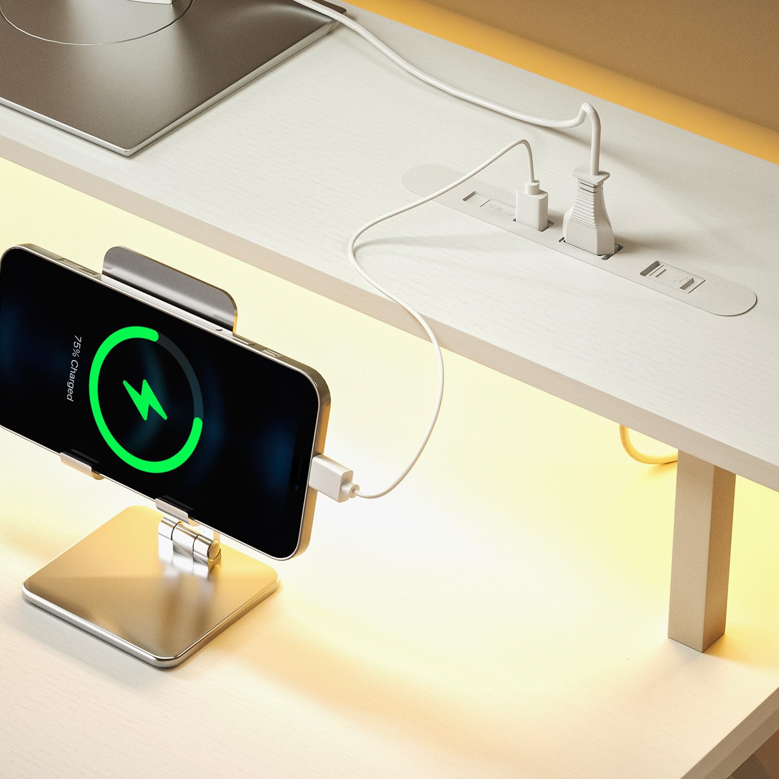 Amazon | WASAGUN ゲーミングデスク 3段引き出し ラック付き 幅120cm  